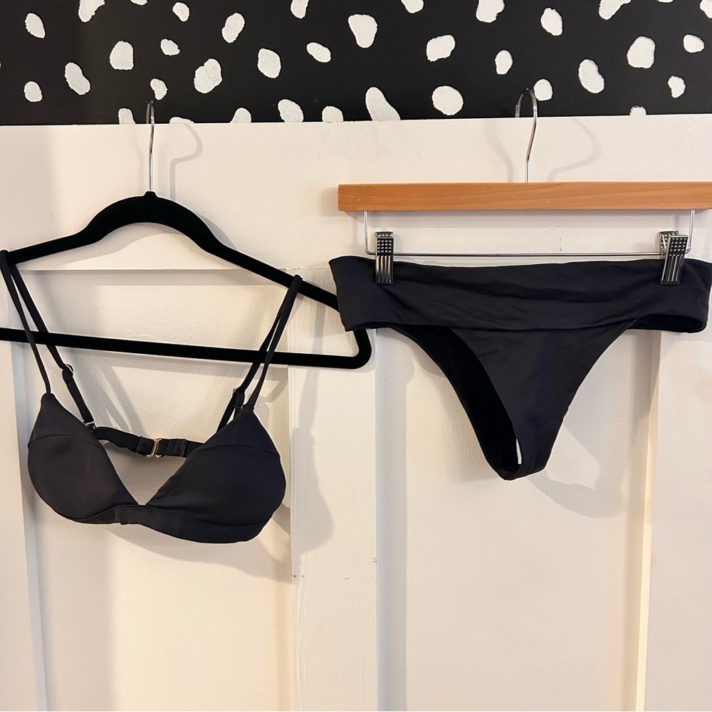 Rise swim city navy blue bikini cheeky